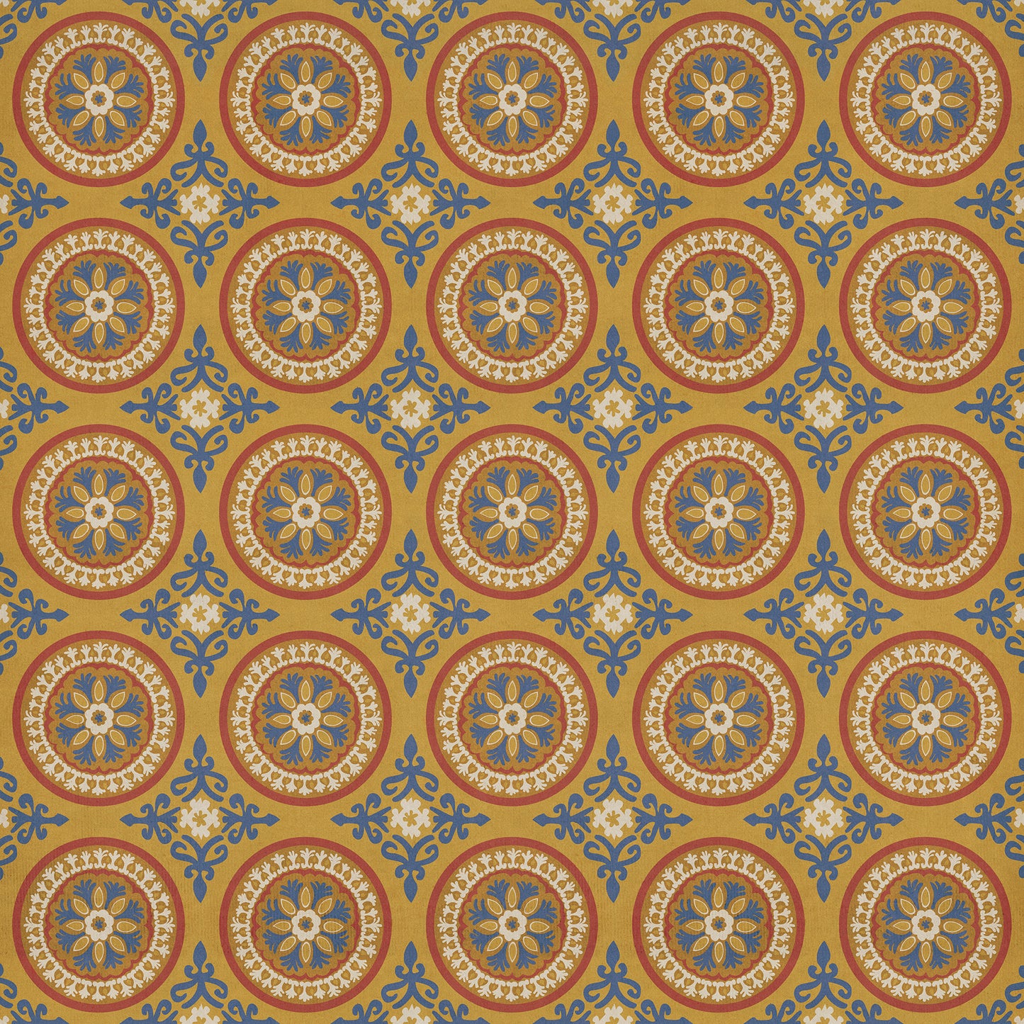 Pattern 43 Sublime 120x120 Vintage Vinyl Floorcloth