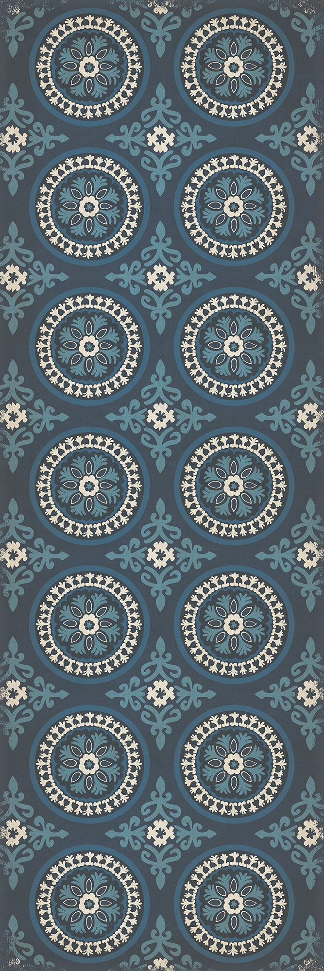 Pattern 43 Zen 36x108 Vintage Vinyl Floorcloth
