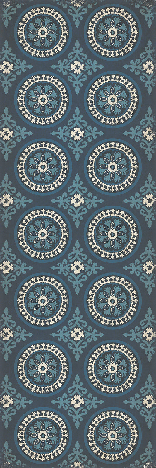 Pattern 43 Zen 36x108 Vintage Vinyl Floorcloth