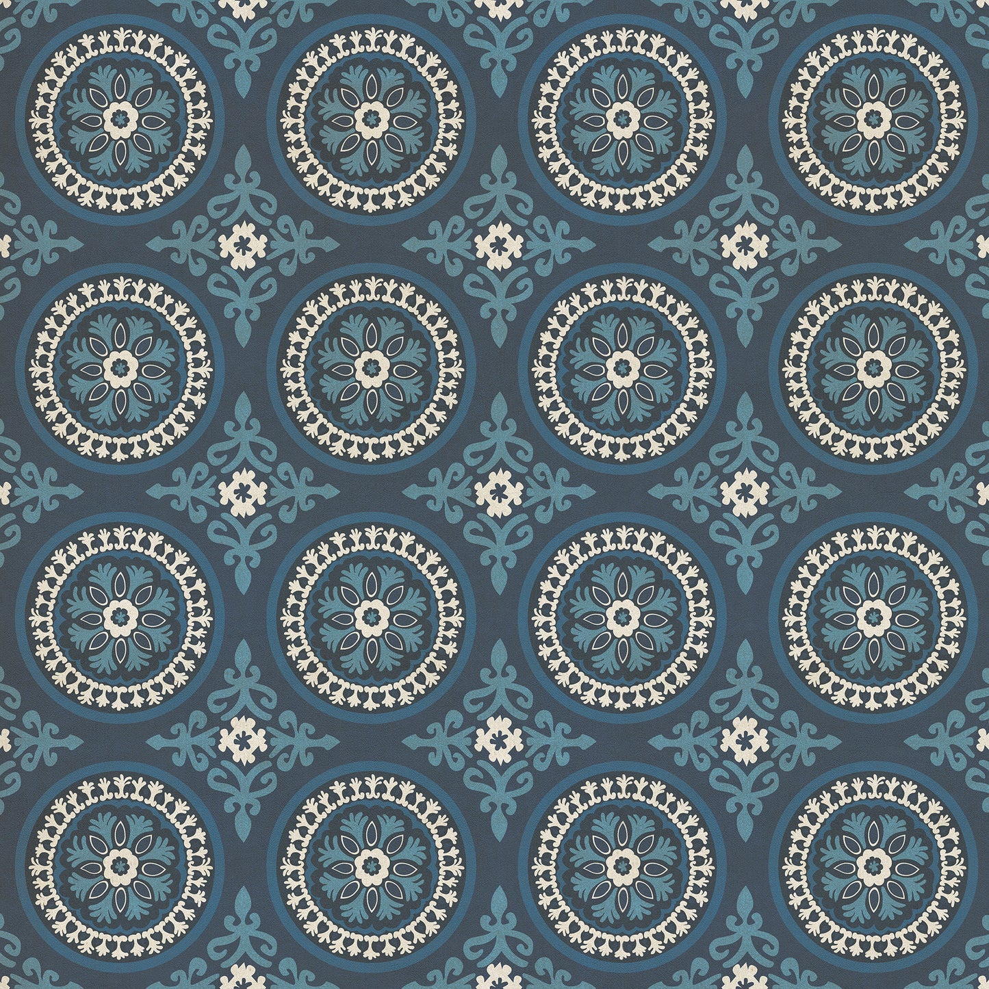 Pattern 43 Zen 60x60 Vintage Vinyl Floorcloth