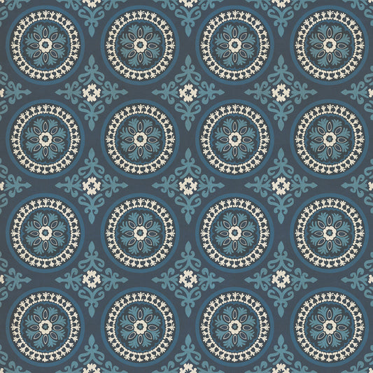 Pattern 43 Zen 60x60 Vintage Vinyl Floorcloth
