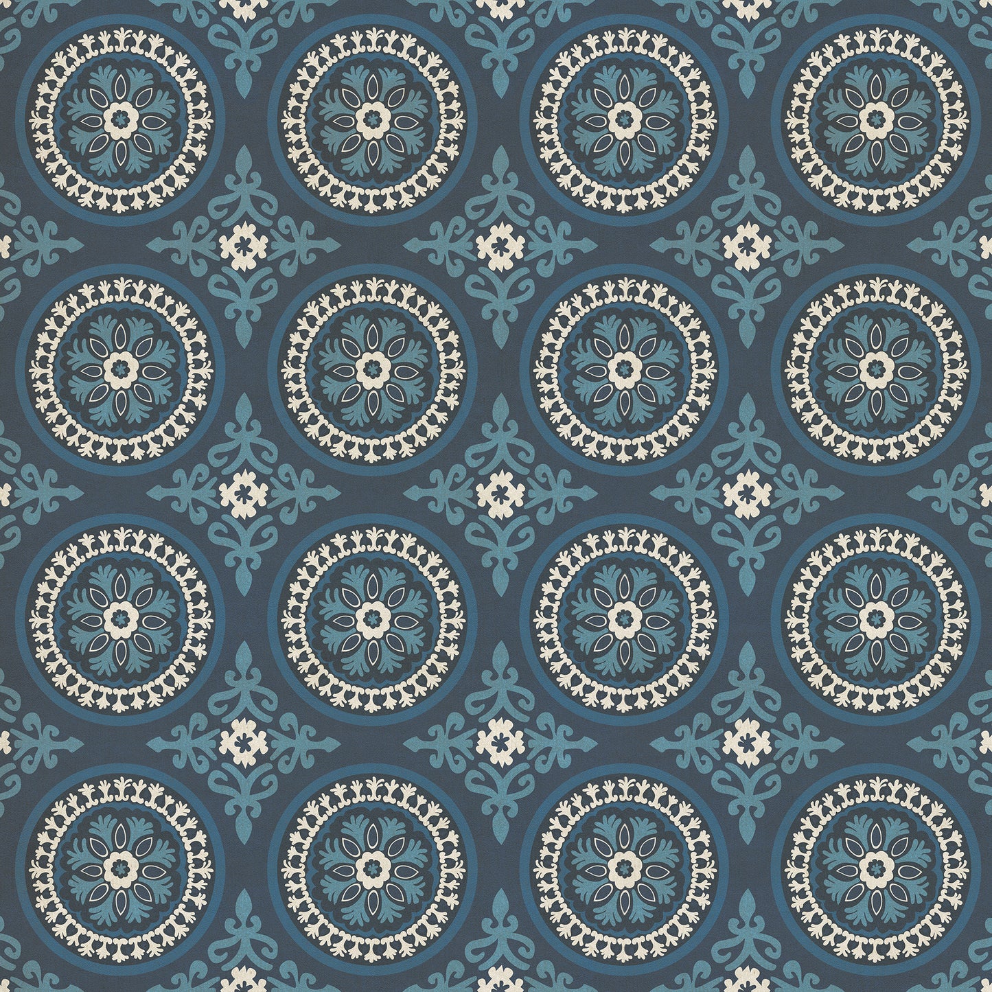 Pattern 43 Zen 72x72 Vintage Vinyl Floorcloth