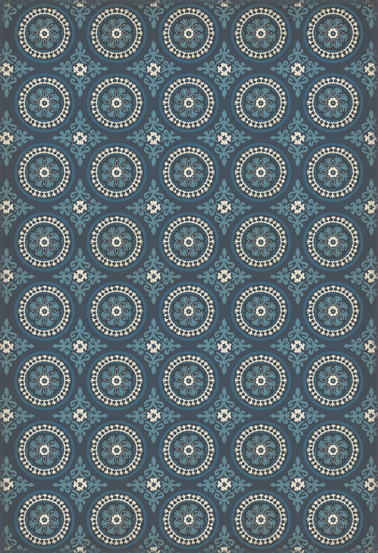 Pattern 43 Zen 96x140 Vintage Vinyl Floorcloth
