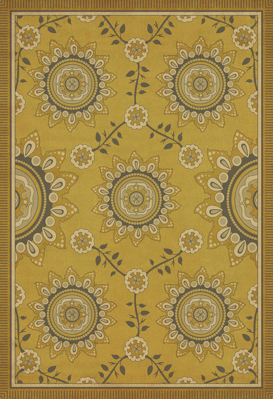 Pattern 44 Holein 96x140 Vintage Vinyl Floorcloth