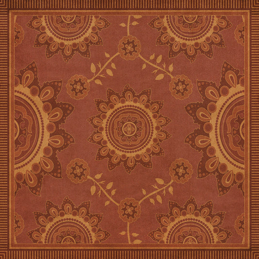 Pattern 44 Parisian 36x36 Vintage Vinyl Floorcloth