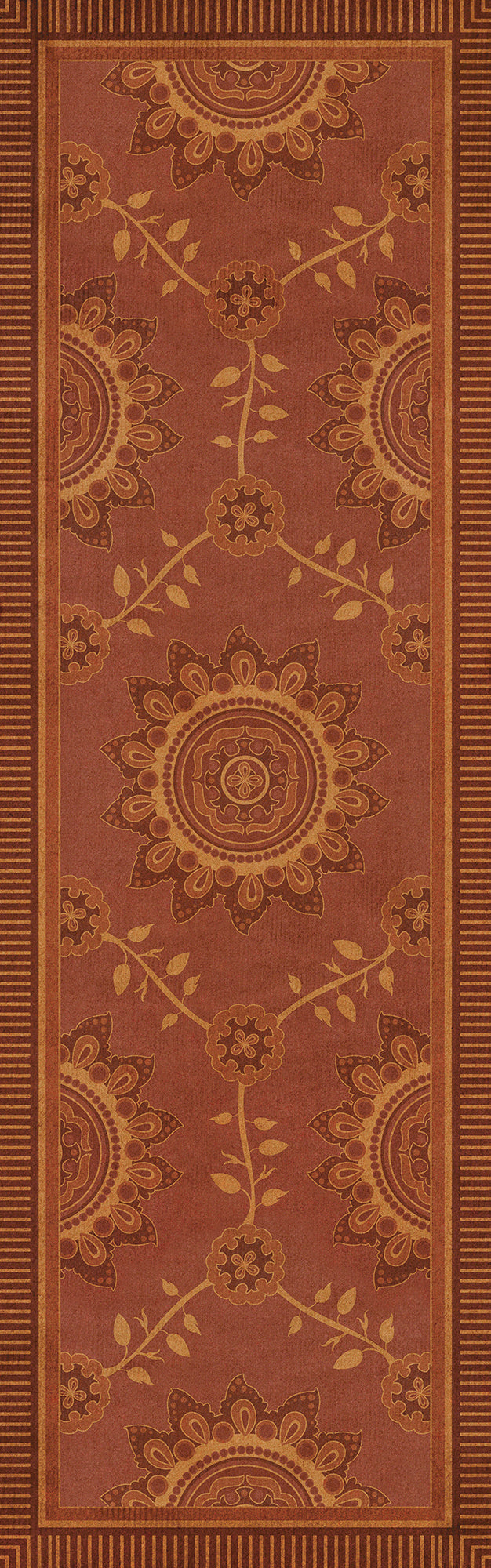 Pattern 44 Parisian 36x115 Vintage Vinyl Floorcloth