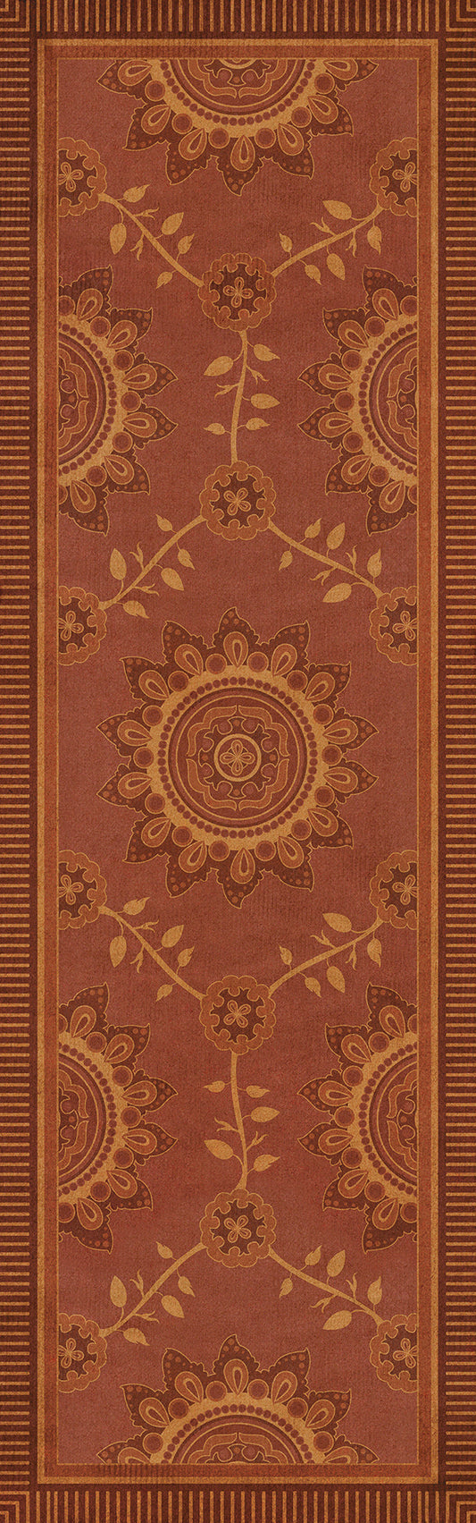 Pattern 44 Parisian 36x115 Vintage Vinyl Floorcloth