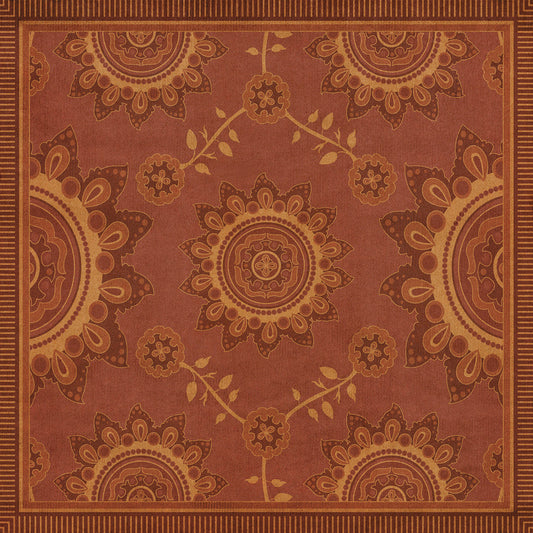 Pattern 44 Parisian 60x60 Vintage Vinyl Floorcloth