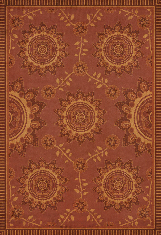 Pattern 44 Parisian 96x140 Vintage Vinyl Floorcloth