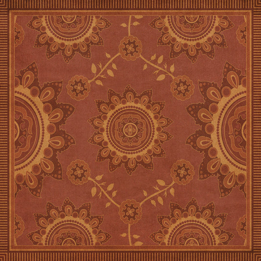 Pattern 44 Parisian 120x120 Vintage Vinyl Floorcloth