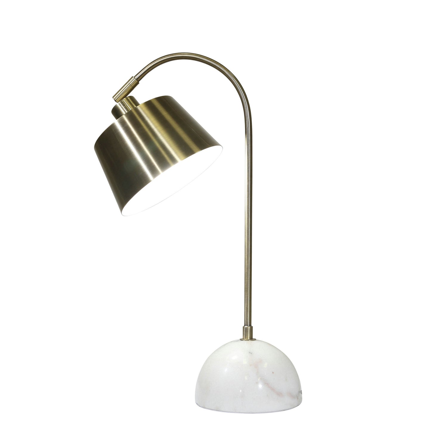 Metal 22" Desk Lamp, Brass
