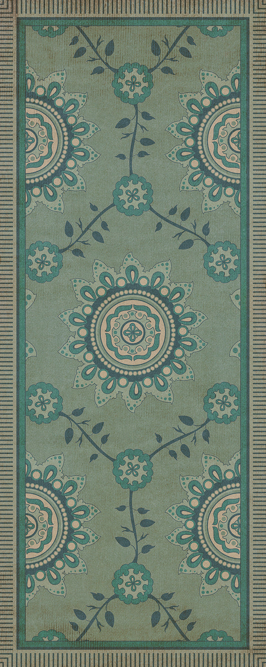 Pattern 44 Shisha 36x90 Vintage Vinyl Floorcloth