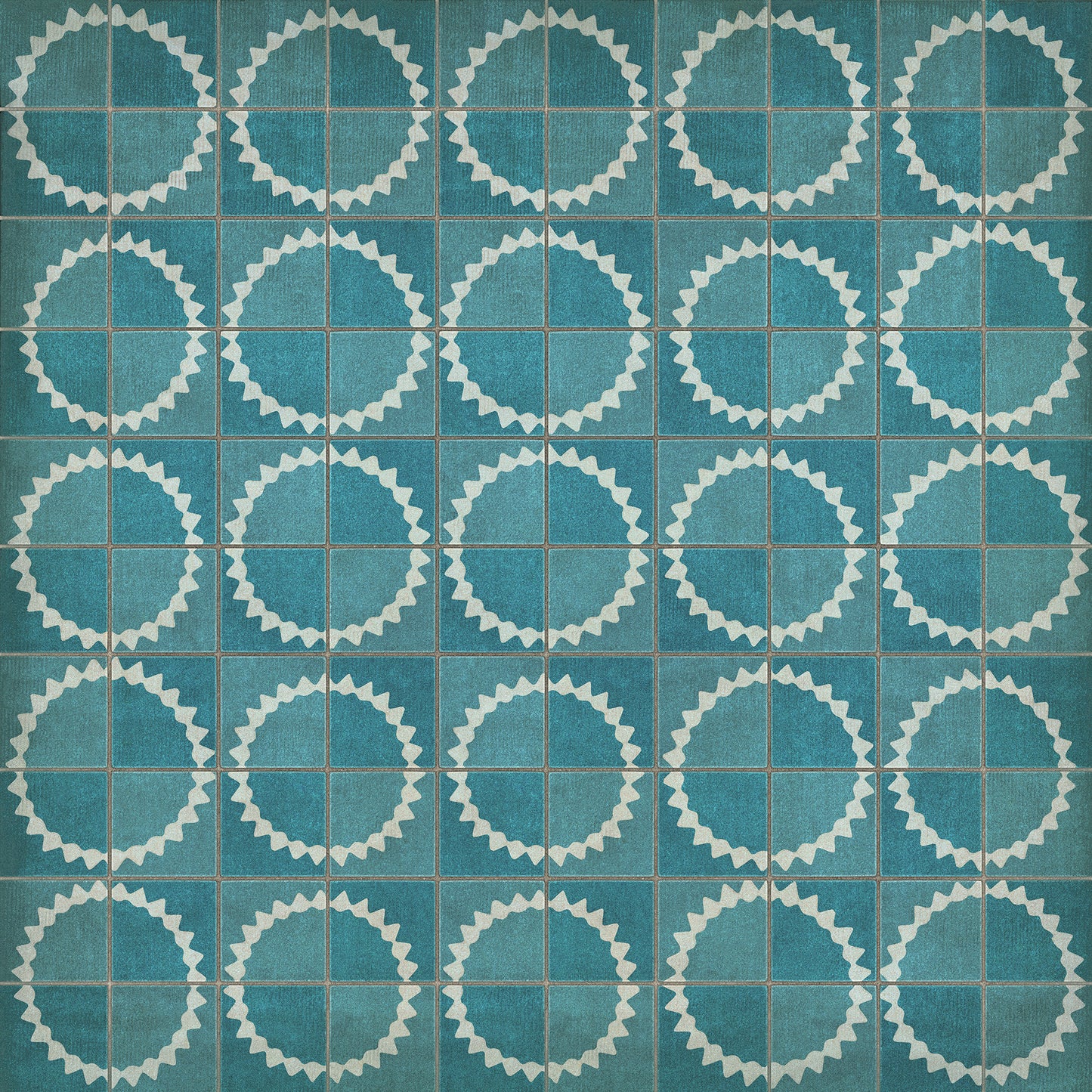 Pattern 46 Stellar 72x72 Vintage Vinyl Floorcloth