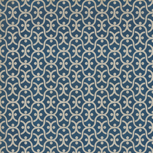 Pattern 47 A Beautiful Mind 36x36 Vintage Vinyl Floorcloth