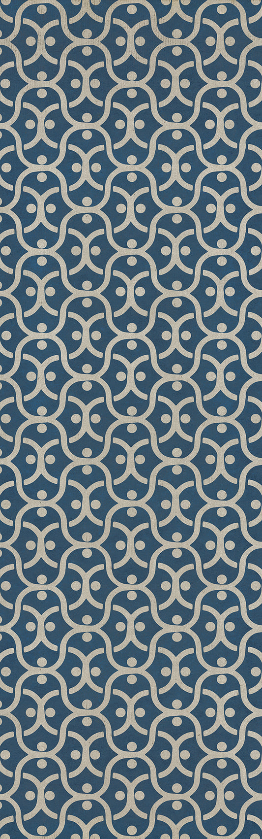 Pattern 47 A Beautiful Mind 36x115 Vintage Vinyl Floorcloth