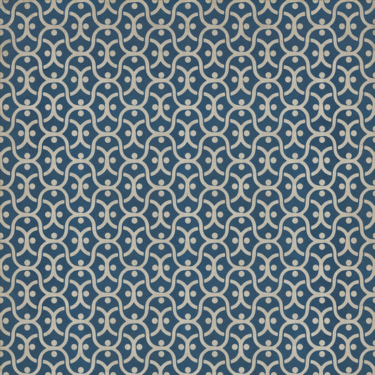 Pattern 47 A Beautiful Mind 72x72 Vintage Vinyl Floorcloth
