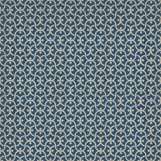 Pattern 47 A Beautiful Mind 120x120 Vintage Vinyl Floorcloth
