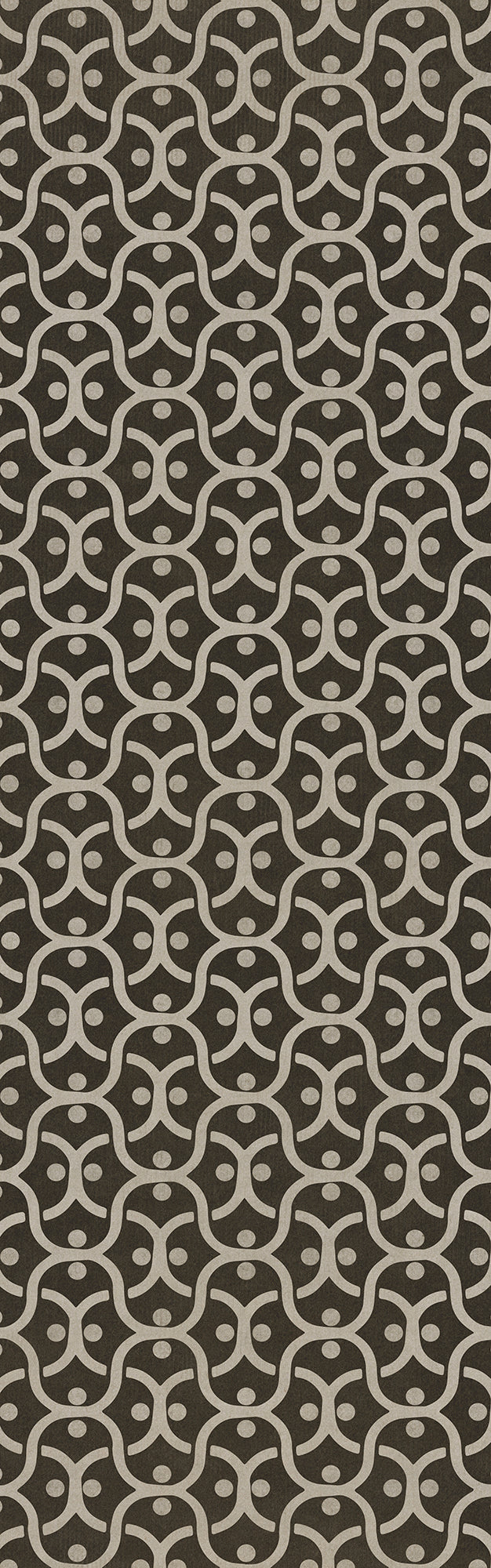 Pattern 47 Black Russian 36x115 Vintage Vinyl Floorcloth