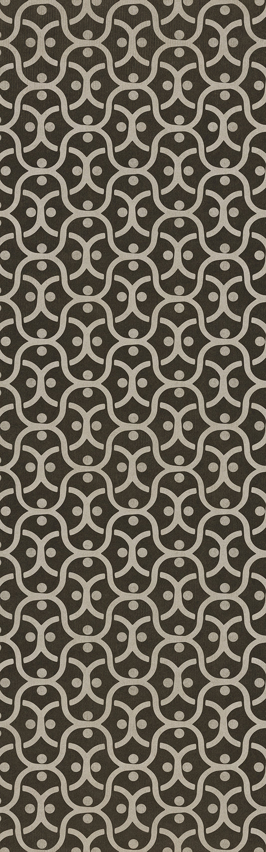 Pattern 47 Black Russian 36x115 Vintage Vinyl Floorcloth