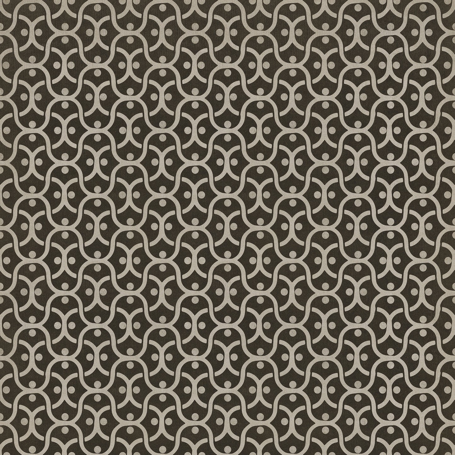 Pattern 47 Black Russian 60x60 Vintage Vinyl Floorcloth