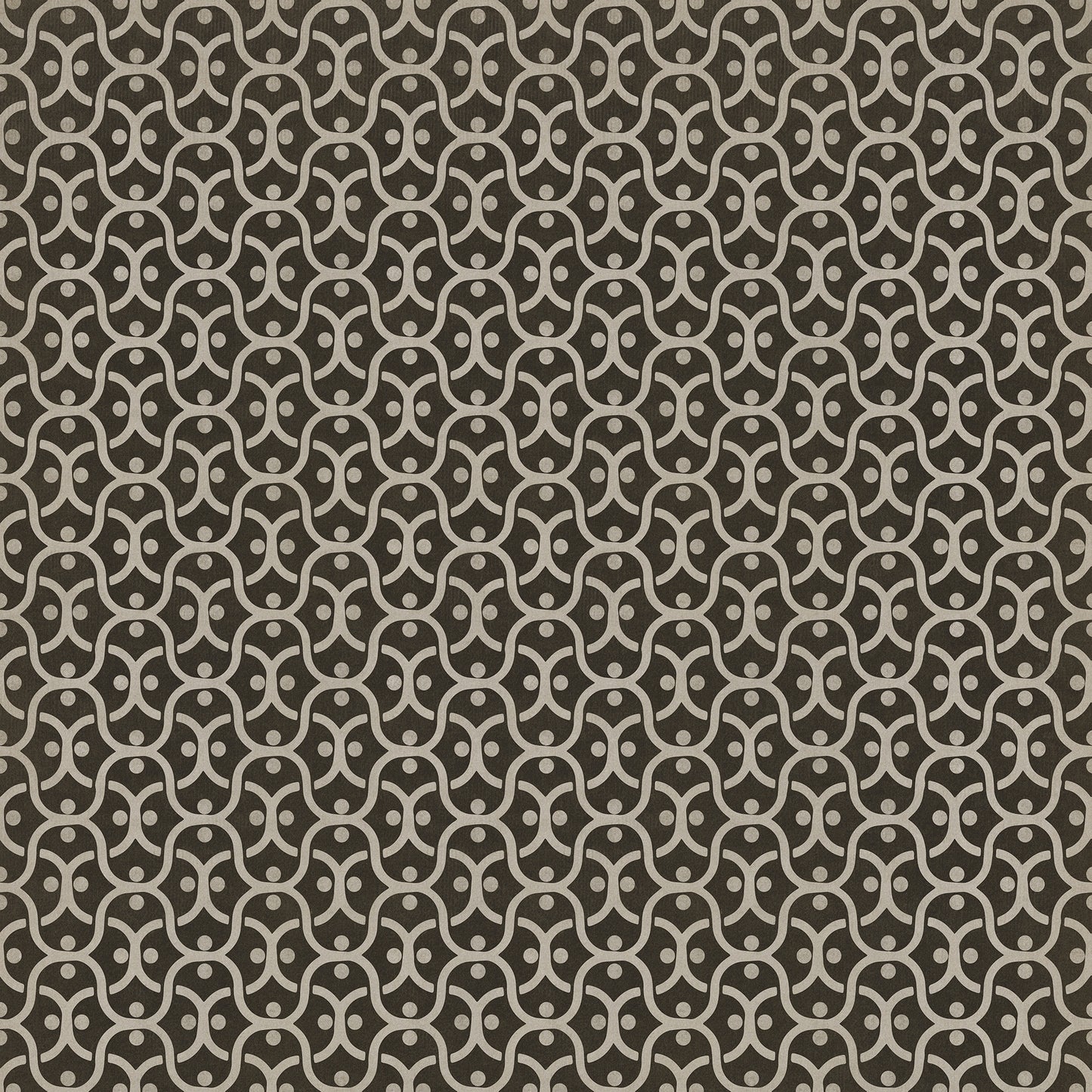 Pattern 47 Black Russian 96x96 Vintage Vinyl Floorcloth