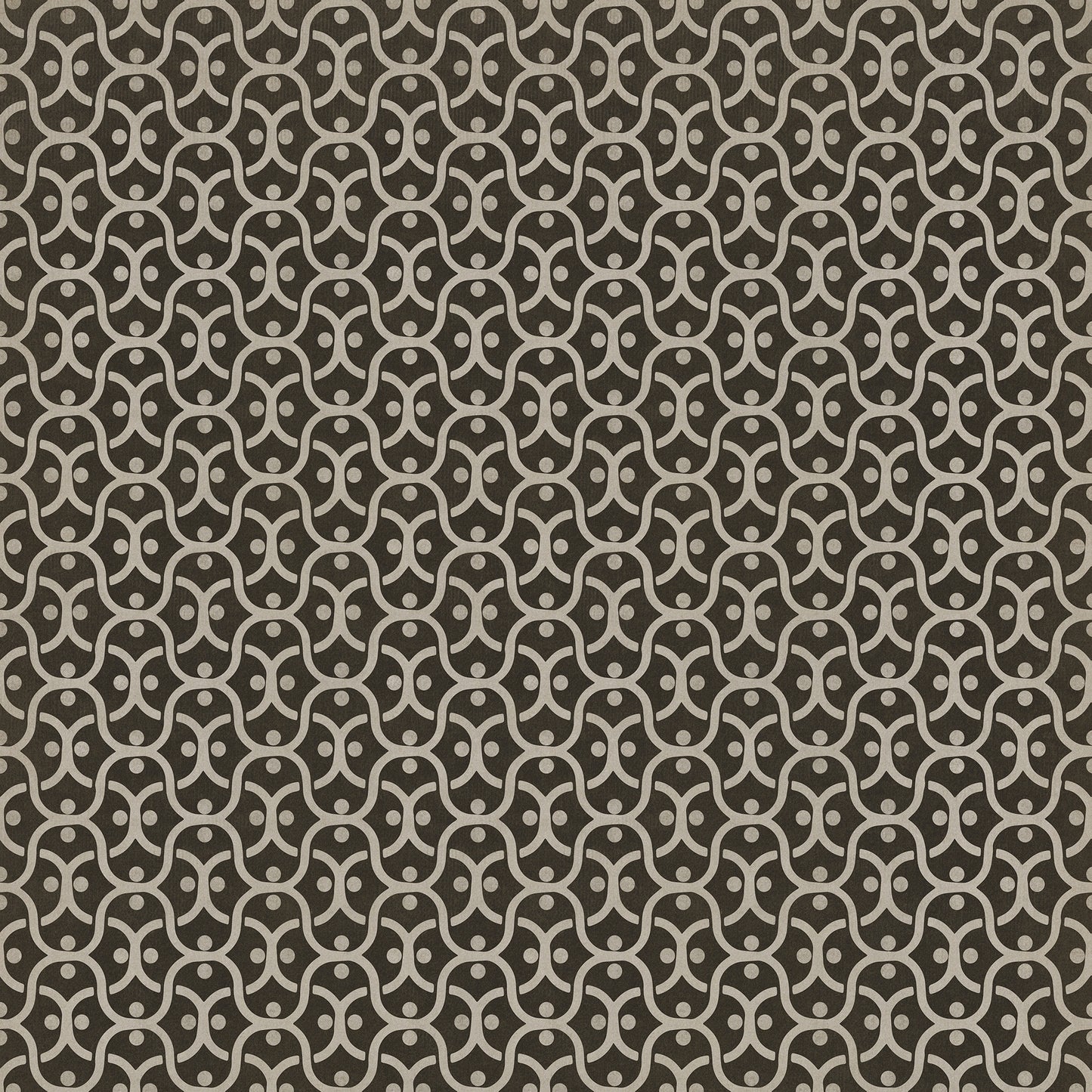 Pattern 47 Black Russian 120x120 Vintage Vinyl Floorcloth
