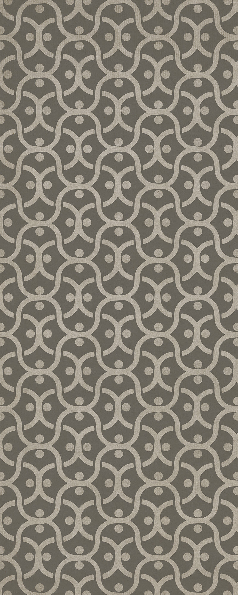 Pattern 47 Grey Matter 36x90 Vintage Vinyl Floorcloth