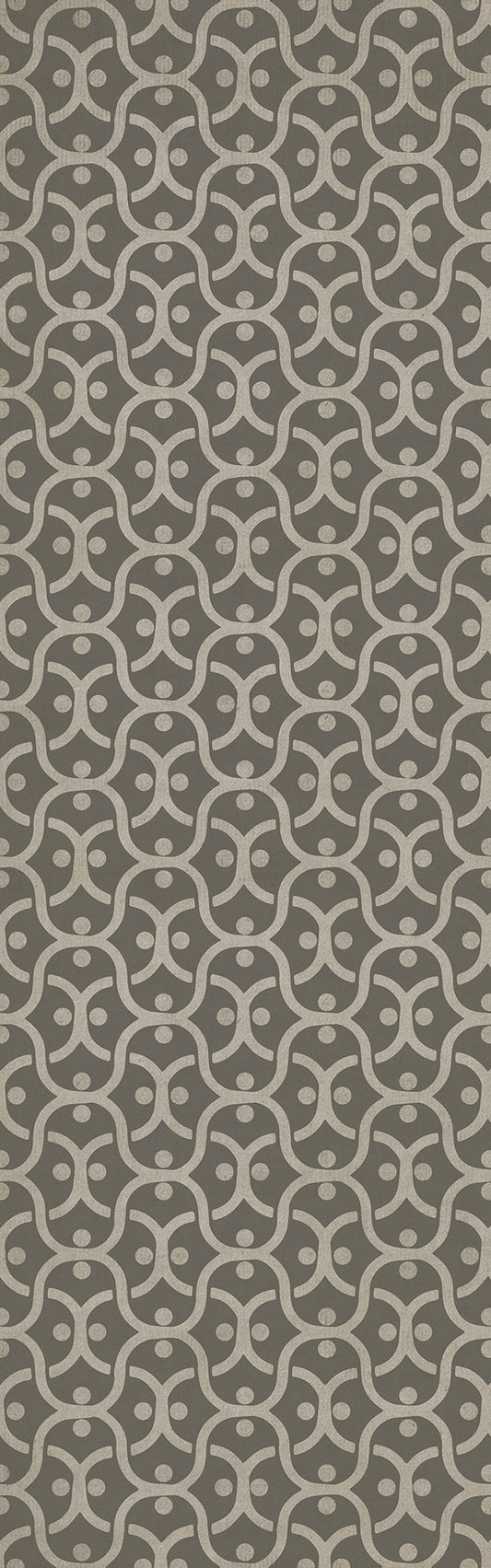 Pattern 47 Grey Matter 36x115 Vintage Vinyl Floorcloth