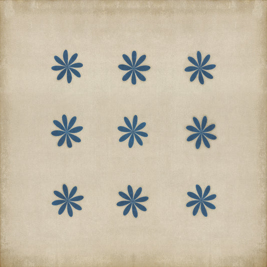 Pattern 48 Cloche 36x36 Vintage Vinyl Floorcloth