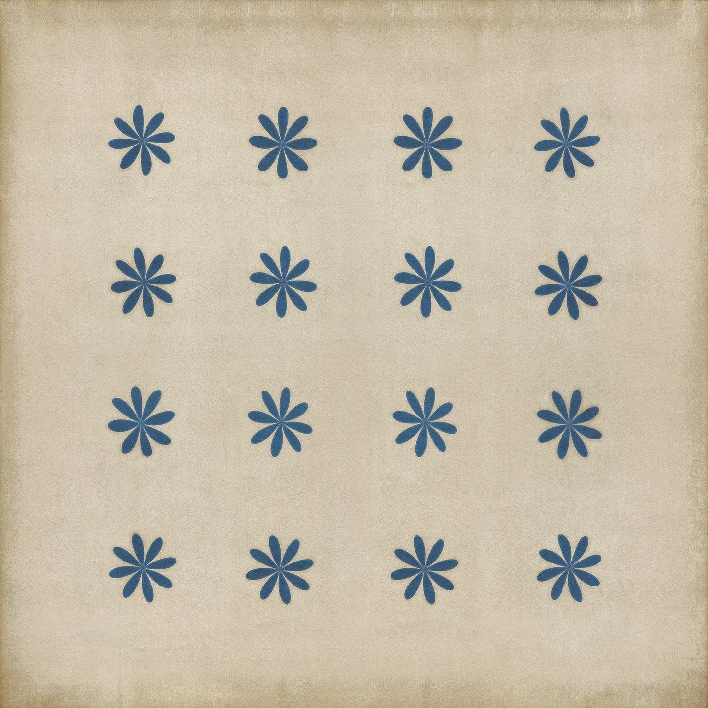 Pattern 48 Cloche 60x60 Vintage Vinyl Floorcloth