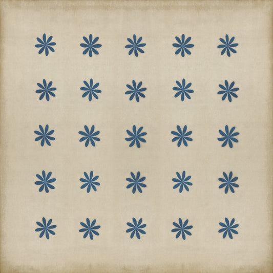 Pattern 48 Cloche 96x96 Vintage Vinyl Floorcloth