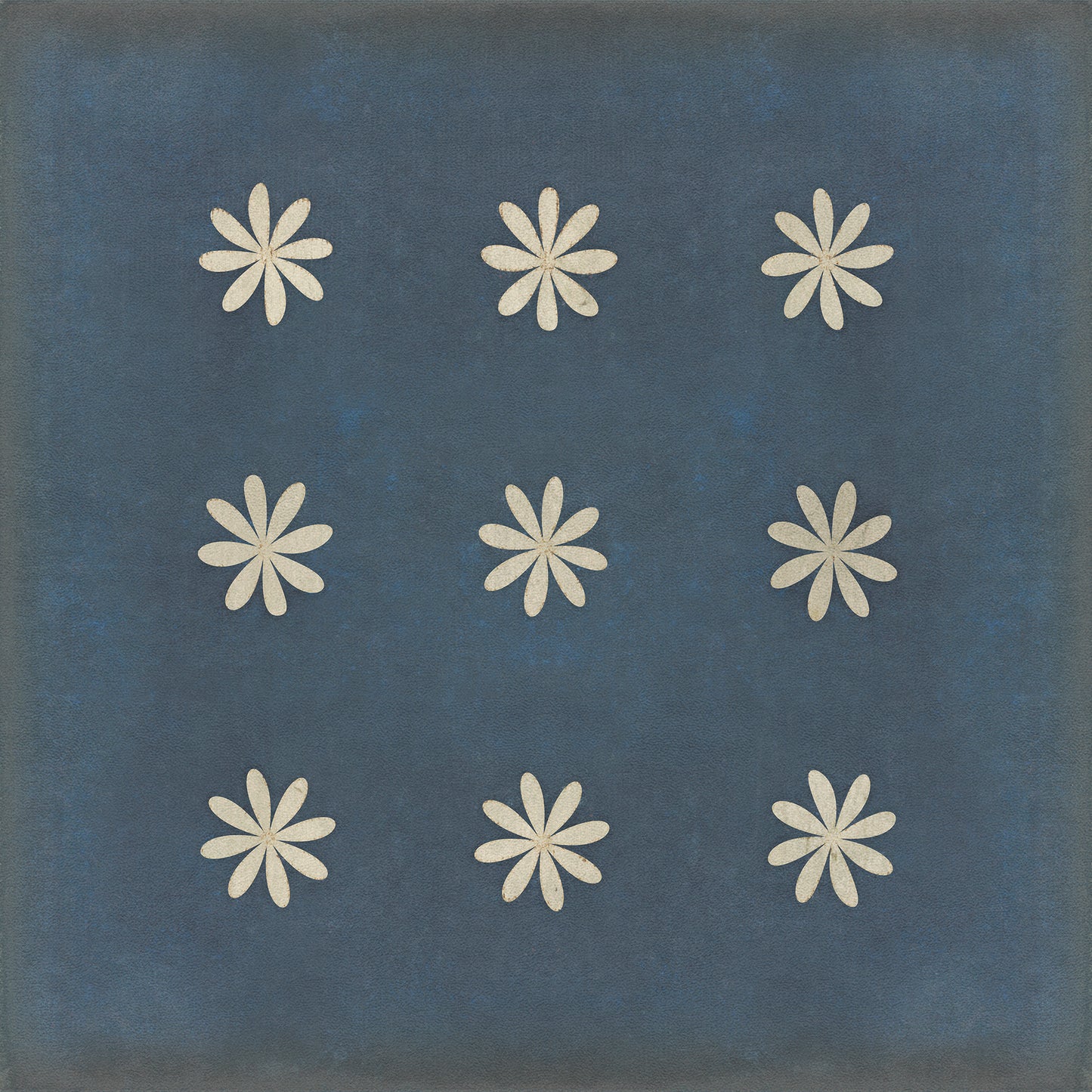 Pattern 48 Kibbutz 36x36 Vintage Vinyl Floorcloth