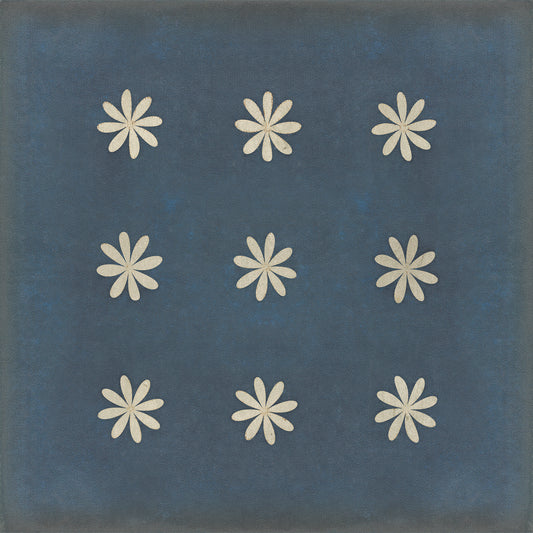 Pattern 48 Kibbutz 36x36 Vintage Vinyl Floorcloth
