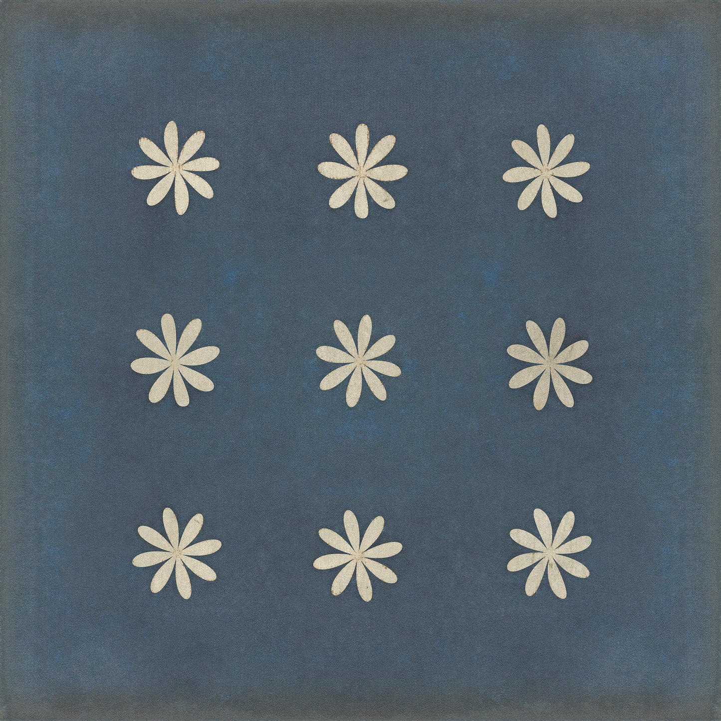 Pattern 48 Kibbutz 48x48 Vintage Vinyl Floorcloth