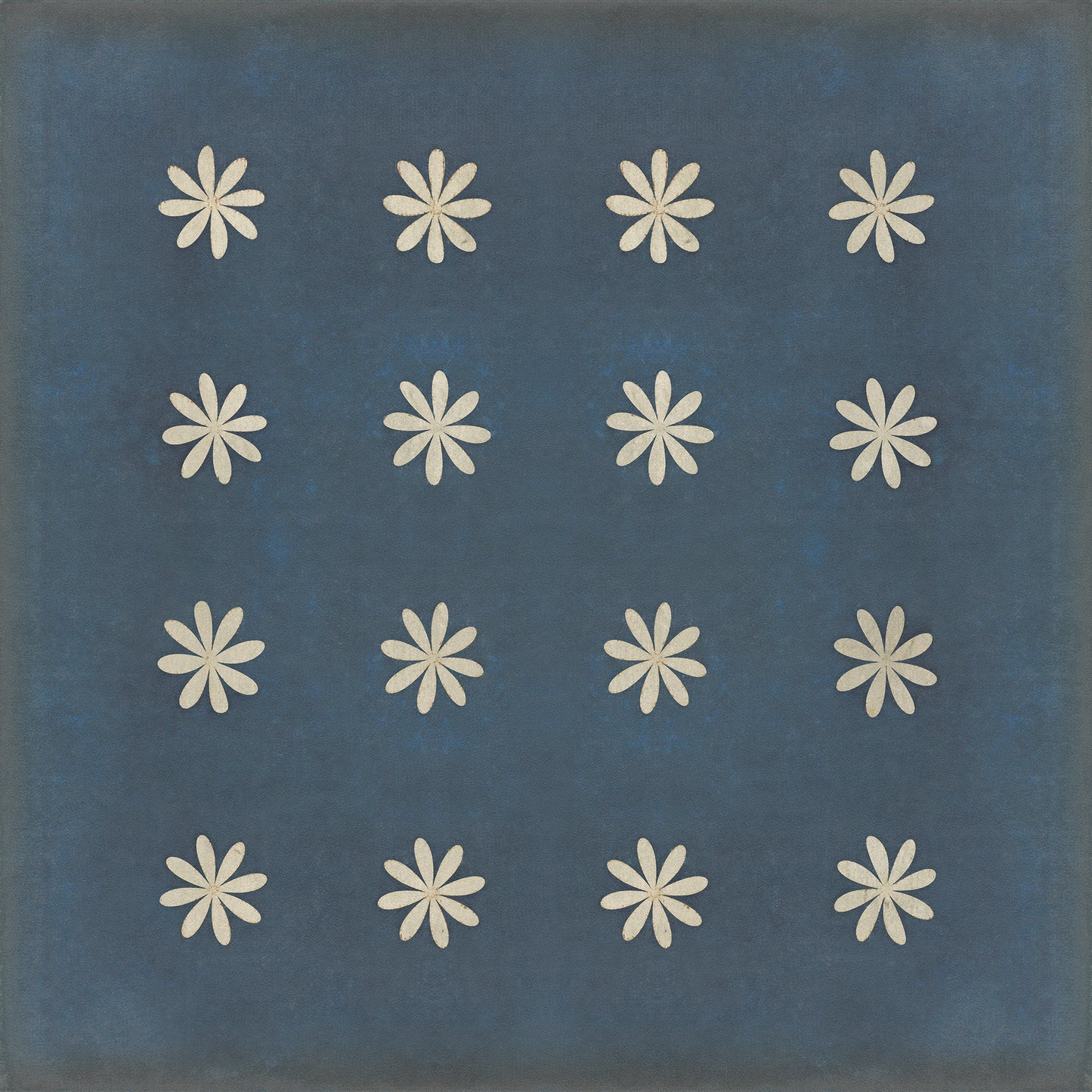 Pattern 48 Kibbutz 60x60 Vintage Vinyl Floorcloth