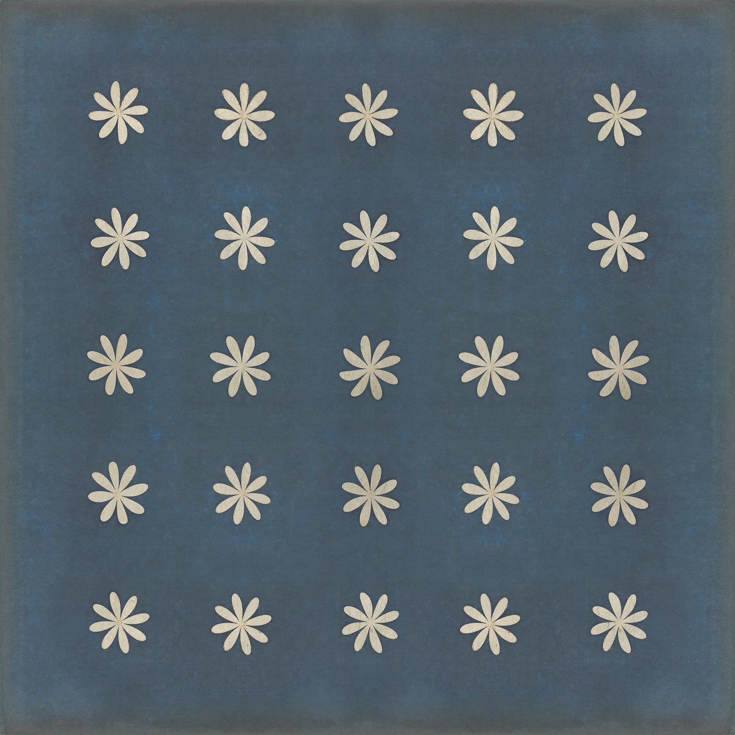 Pattern 48 Kibbutz 120x120 Vintage Vinyl Floorcloth