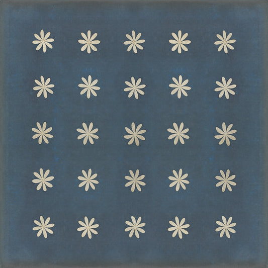 Pattern 48 Kibbutz 120x120 Vintage Vinyl Floorcloth