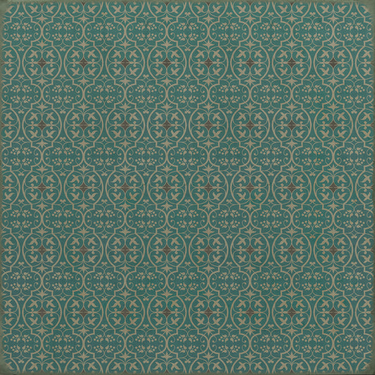 Pattern 51 Echo in the Memory 72x72 Vintage Vinyl Floorcloth
