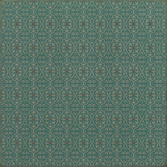 Pattern 51 Echo in the Memory 120x120 Vintage Vinyl Floorcloth