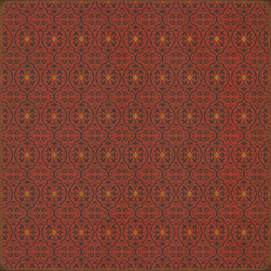 Pattern 51 Hookah Lounge 72x72 Vintage Vinyl Floorcloth