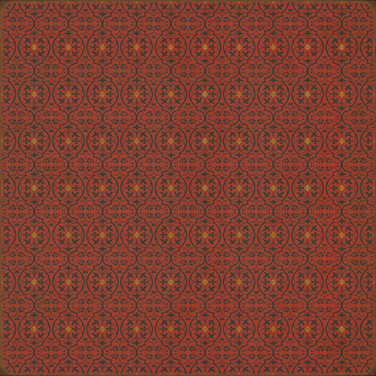 Pattern 51 Hookah Lounge 96x96 Vintage Vinyl Floorcloth