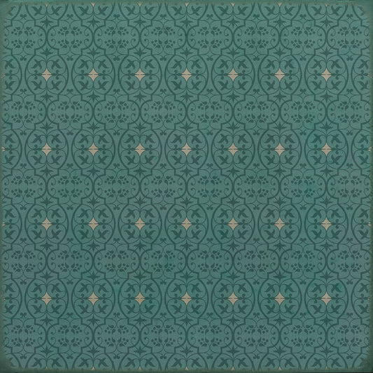 Pattern 51 Isn't it pretty to think so 36x36 Vintage Vinyl Floorcloth