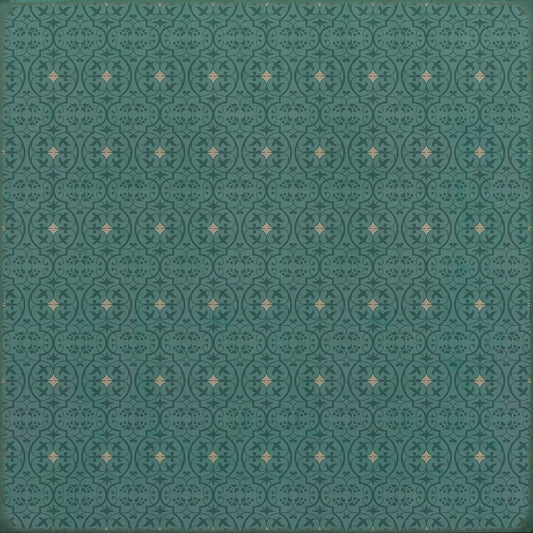 Pattern 51 Isn't it pretty to think so 120x120 Vintage Vinyl Floorcloth