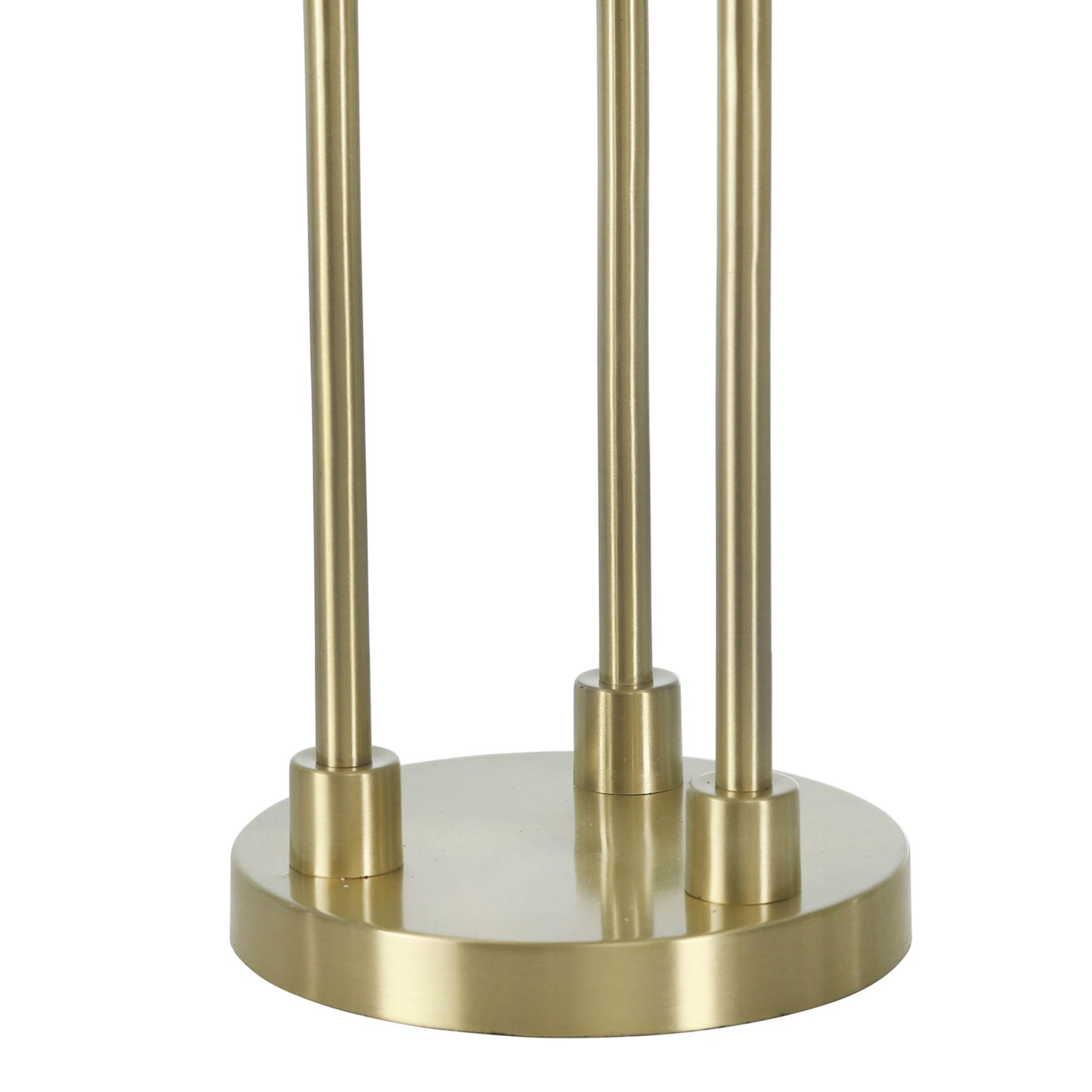Glass 55" Light Bulb Floor Lamp, Gold Kd