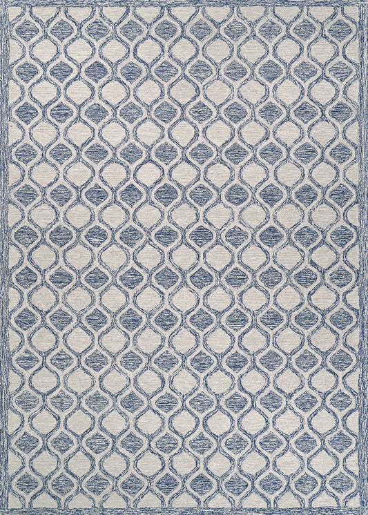 Couristan Silverthorne Mosaic Indigo Rug 6' x 9'