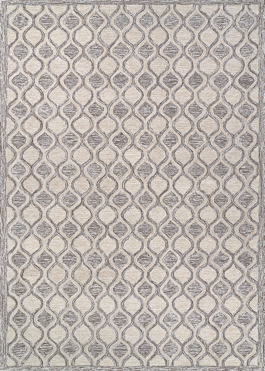Couristan Silverthorne Mosaic Sandlewood Rug 6' x 9'