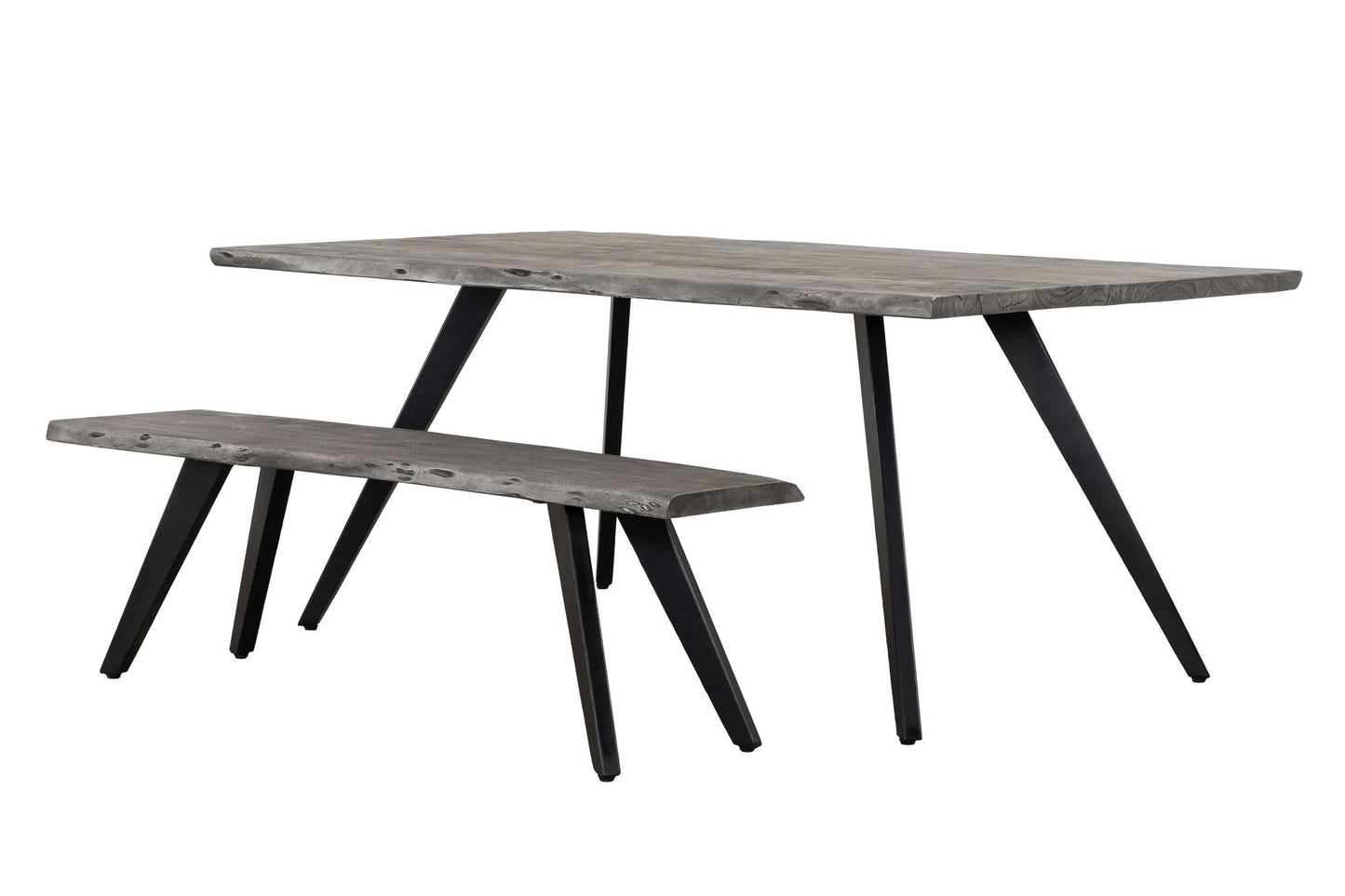 Wexford Wood Dining Table, Grey Wood