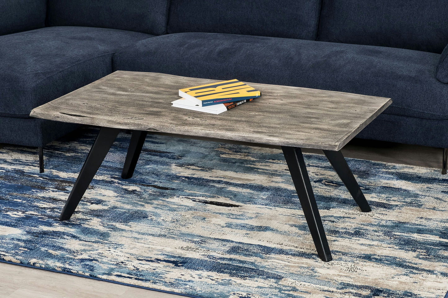 Jett Rustic Coffee Table, Grey Wood