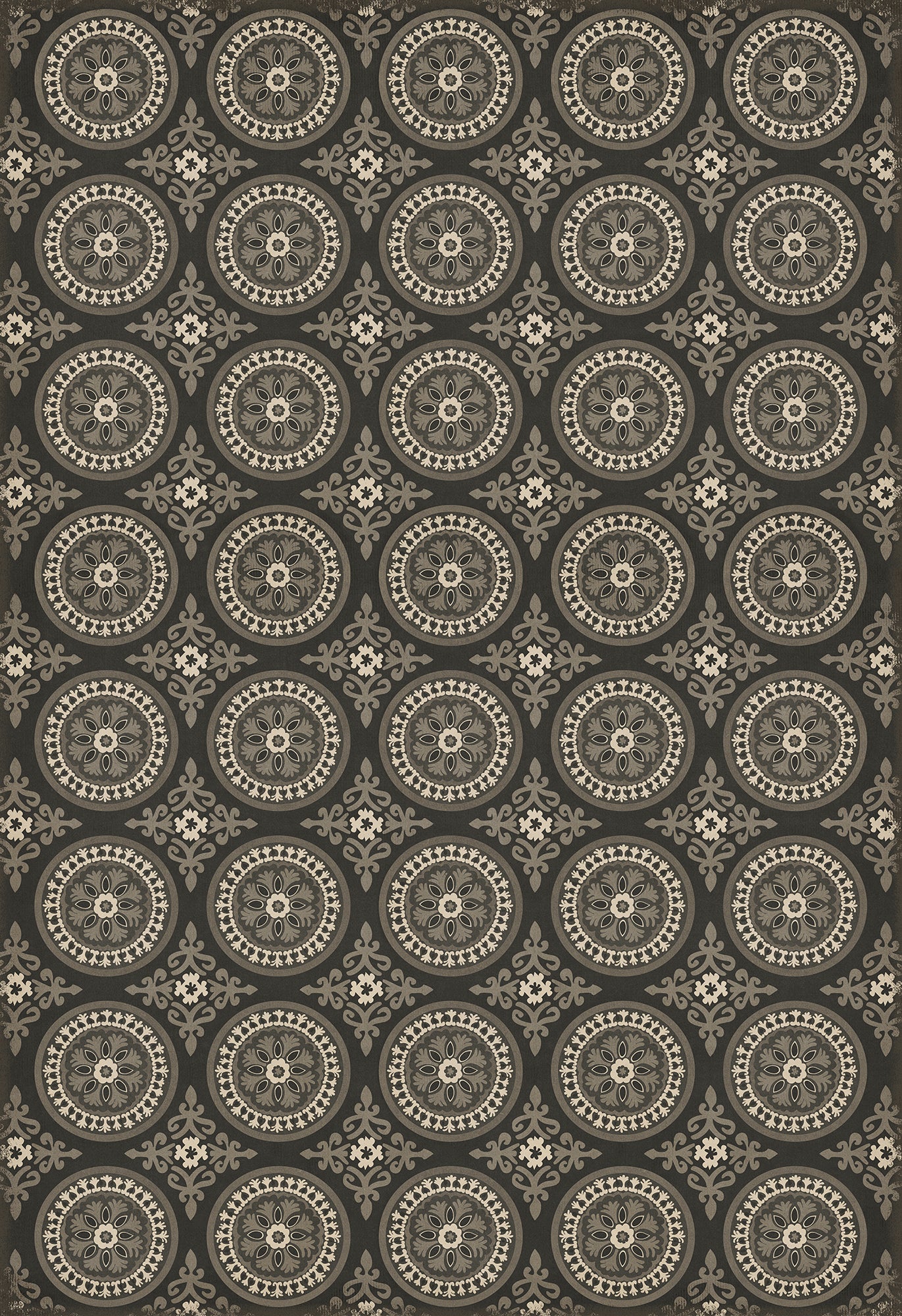 Pattern 43 Karma 120x175 Vintage Vinyl Floorcloth