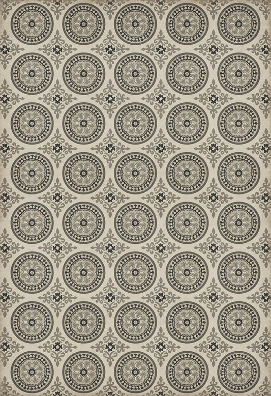 Pattern 43 Peace 120x175 Vintage Vinyl Floorcloth